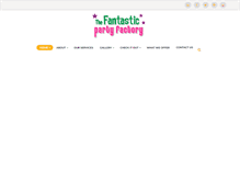 Tablet Screenshot of fantasticpartyfactory.com